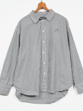 J.Crew x The New Yorker Étienne Striped Shirt Oversized M Boxy